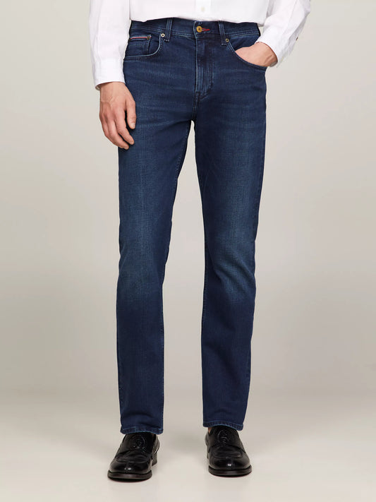 Tommy Hilfiger Faded Regular Straight Jeans - Bridger Indigo