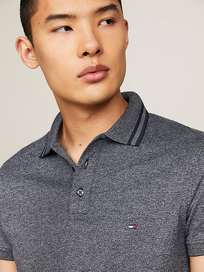 Tommy Hilfiger Tipped Collar Slim Fit Polo - Desert Sky