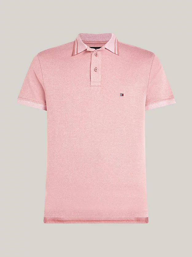 Tommy Hilfiger Tipped Collar Slim Fit Polo - Teaberry Blossom