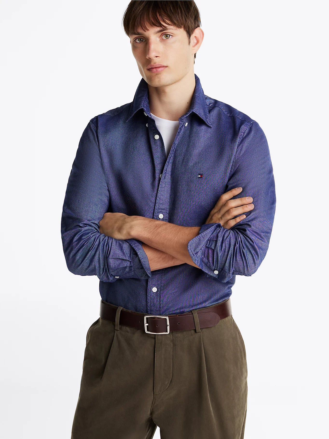 Tommy Hilfiger Regular Fit Oxford Shirt - Desert Sky