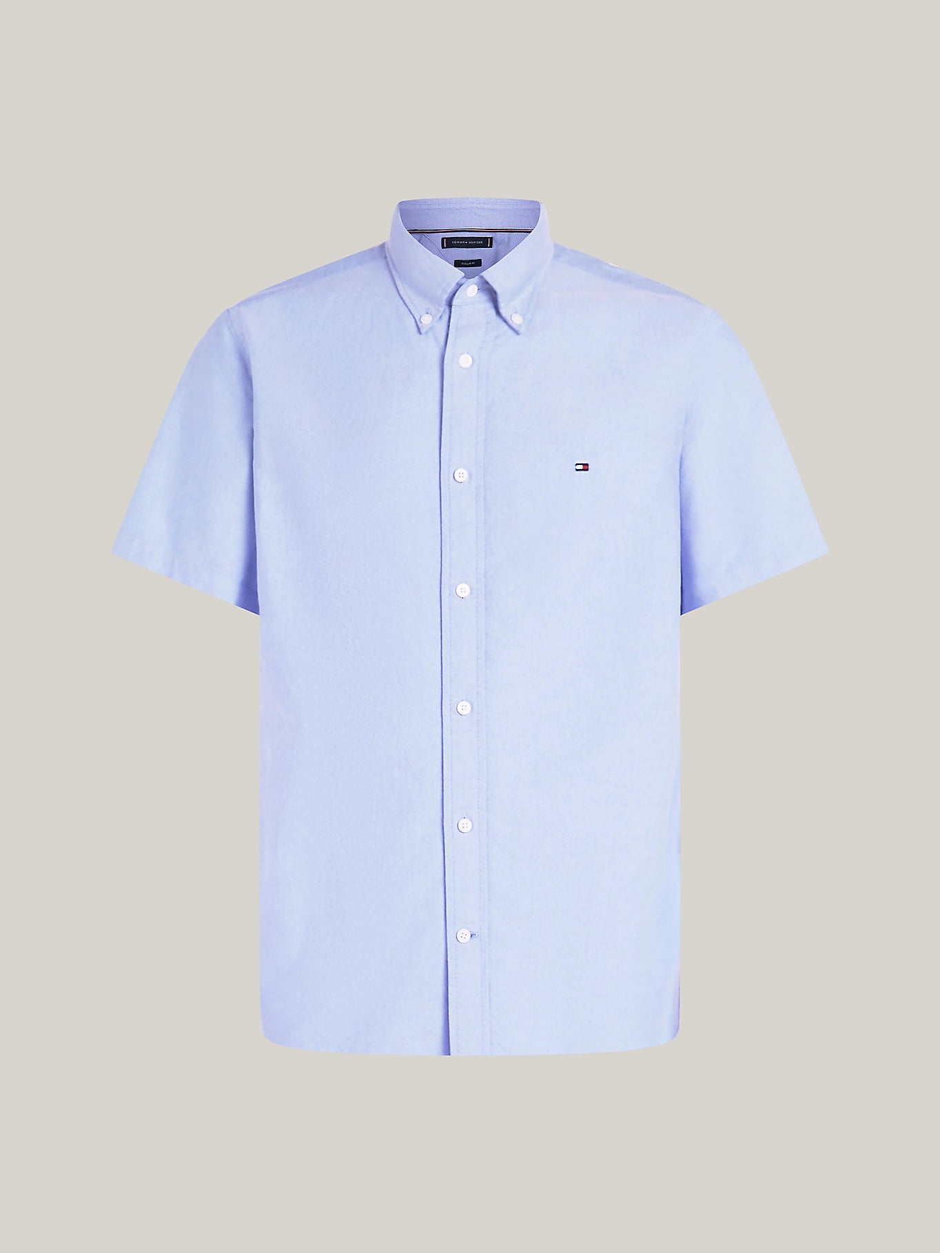 Tommy Hilfiger Heritage Short Sleeve Regular Fit Shirt - Shirt Blue