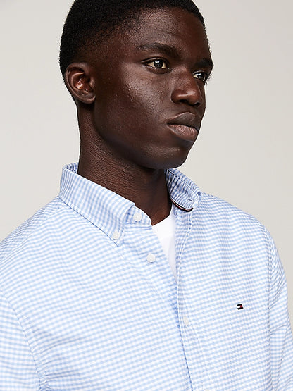 Tommy Hilfiger Gingham Regular Fit Oxford Shirt - Cloudy Blue