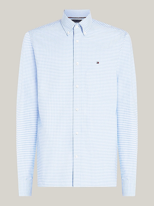 Tommy Hilfiger Gingham Regular Fit Oxford Shirt - Cloudy Blue