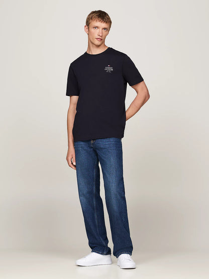 Tommy Hilfiger Logo Crew Neck T-shirt - Desert Sky