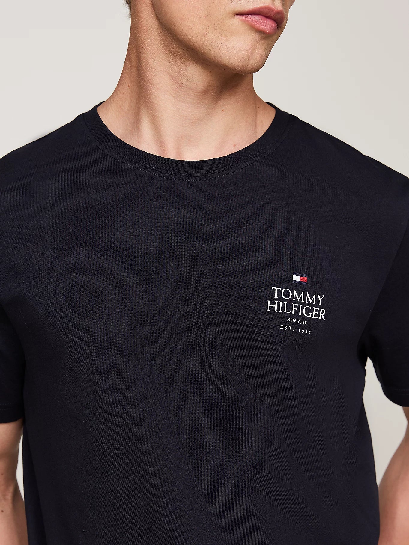 Tommy Hilfiger Logo Crew Neck T-shirt - Desert Sky