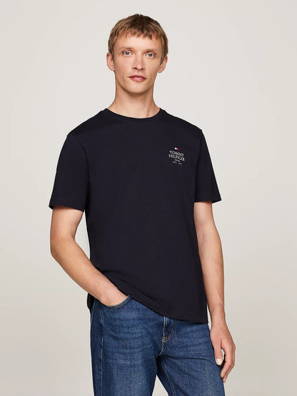 Tommy Hilfiger Logo Crew Neck T-shirt - Desert Sky