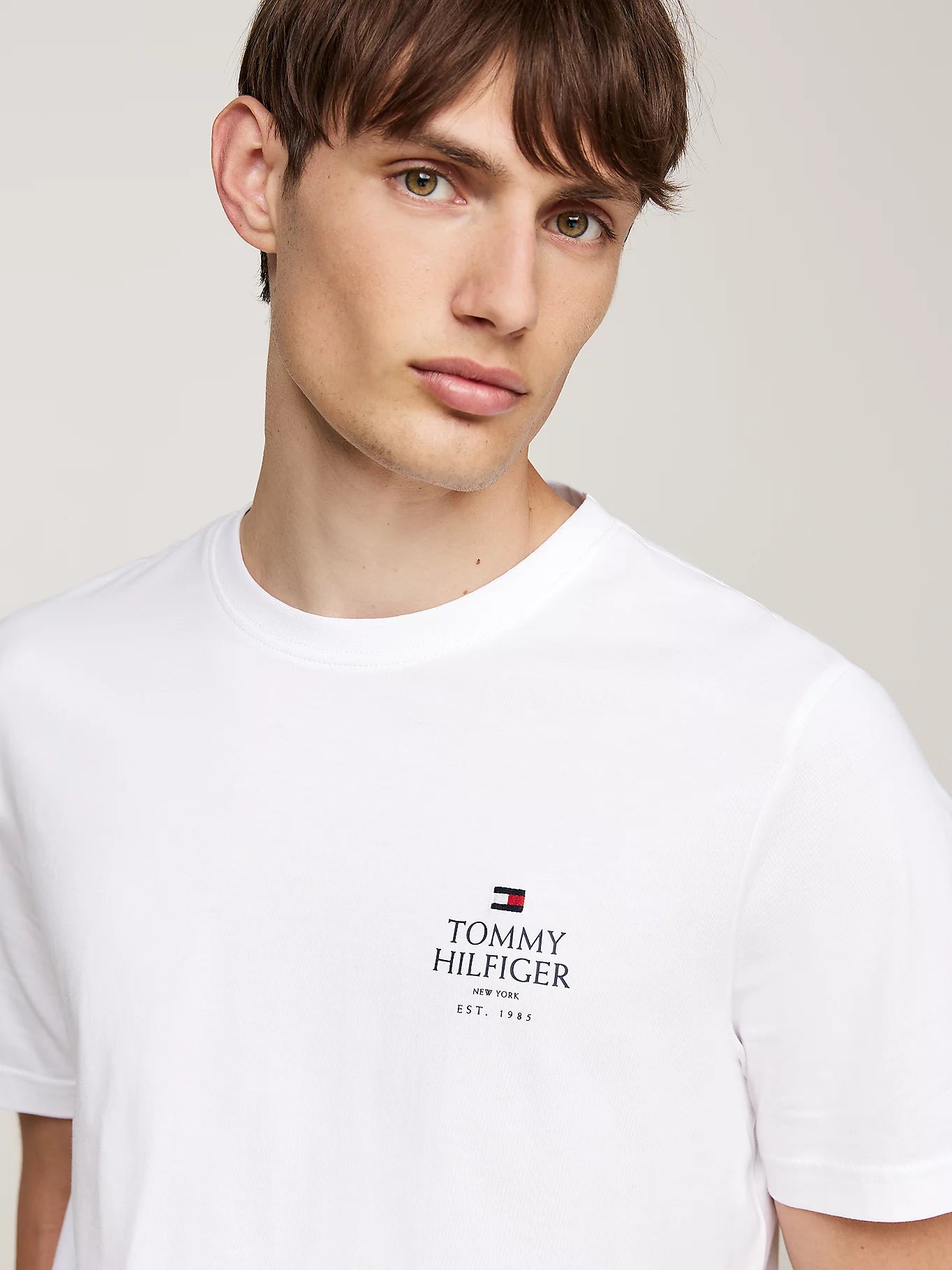 Tommy Hilfiger Logo Crew Neck T-shirt - White