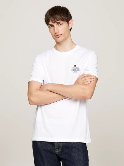 Tommy Hilfiger Logo Crew Neck T-shirt - White