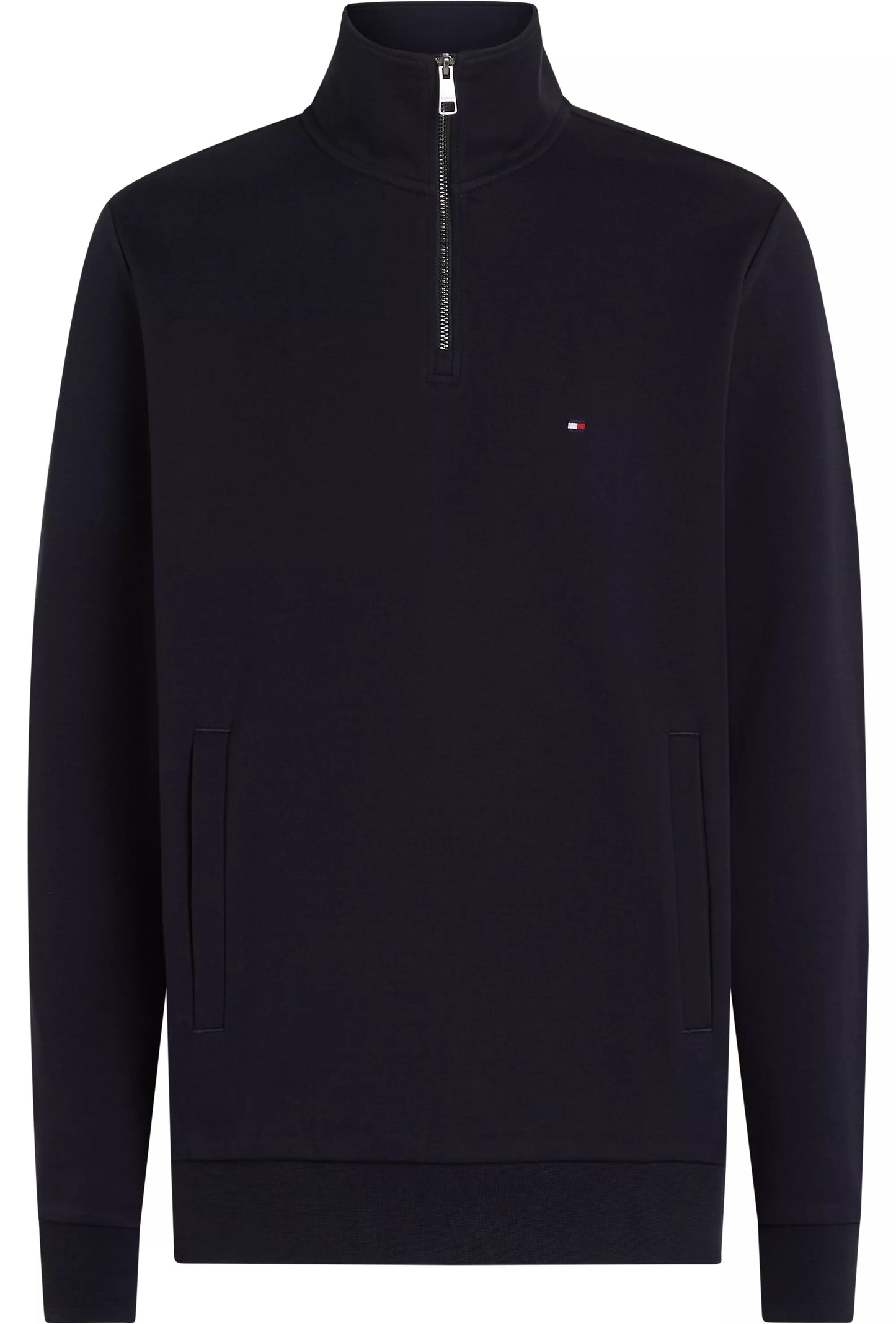 Tommy Hilfiger Quarter-Zip Intechno Knit Sweatshirt - Desert Sky