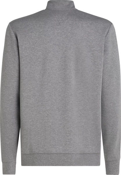 Tommy Hilfiger Quarter-Zip Intechno Knit Sweatshirt - Medium Grey Heather