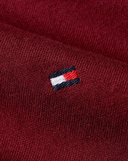 Tommy Hilfiger Flag Embroidery Regular Fit Shirt - Deep Rouge