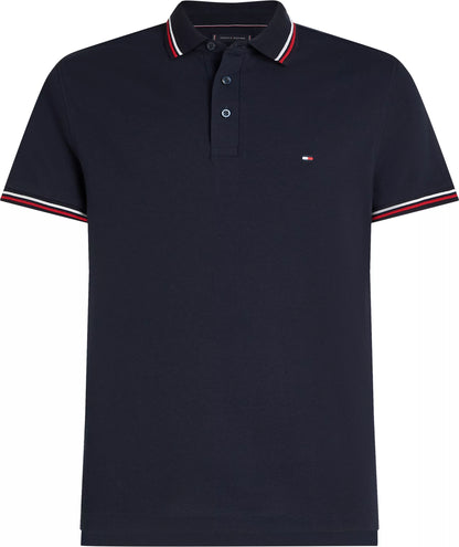 Tommy Hilfiger Tipped Slim Fit Polo - Desert Sky