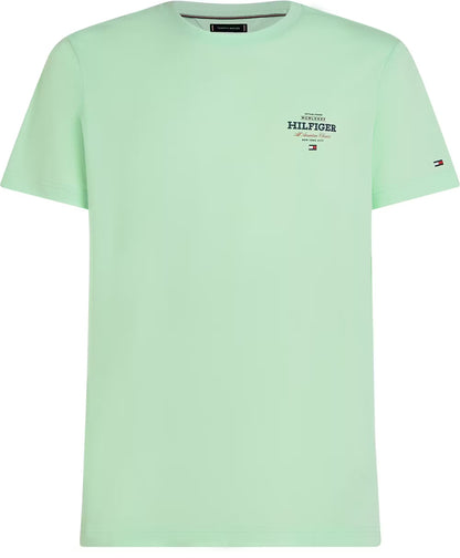 Tommy Hilfiger Logo Crew Neck T-Shirt - Opal Green