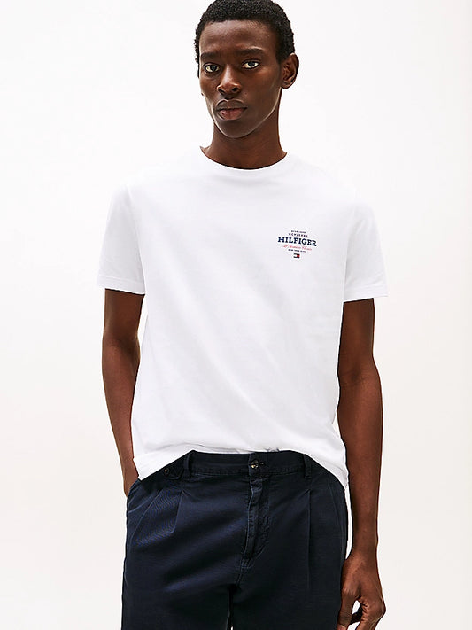 Tommy Hilfiger Logo Crew Neck T-Shirt - White