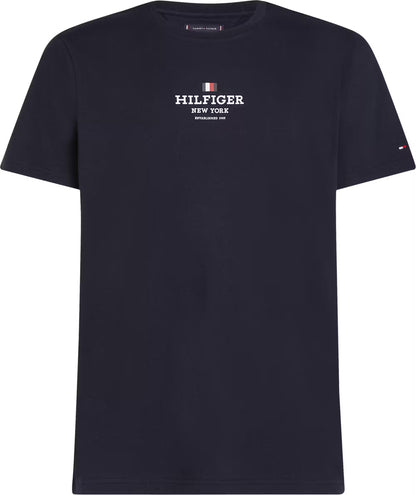 Tommy Hilfiger Logo Crew Neck T-Shirt - Desert Sky