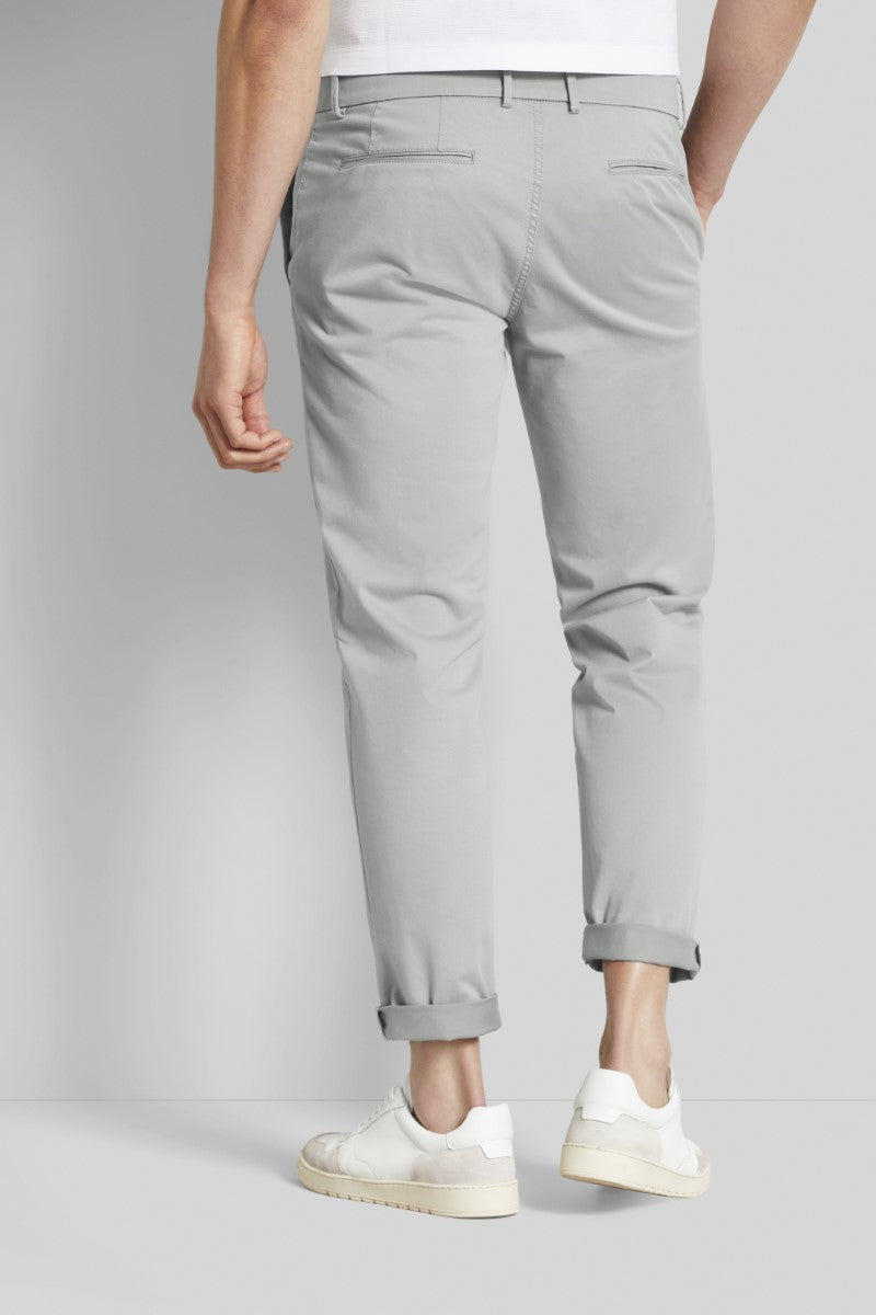 Bugatti Chinos Made From Stretch Cotton - Grey