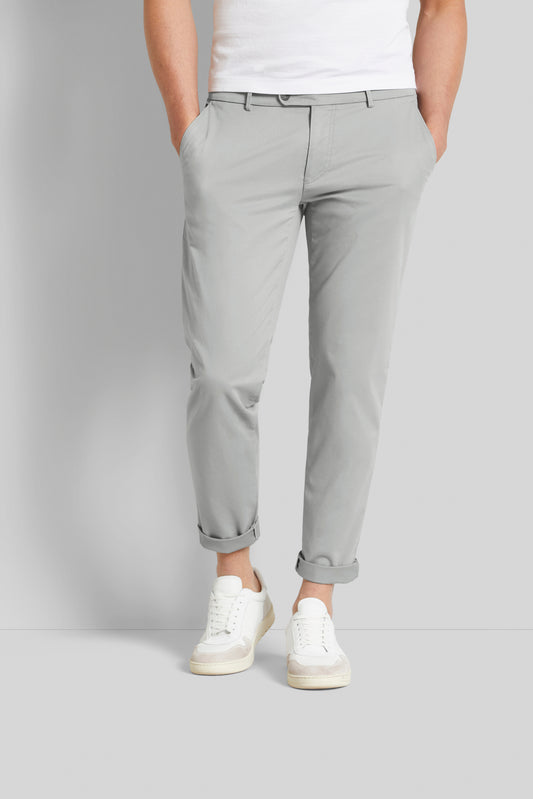 Bugatti Stretch Cotton Chinos 56373A - Light Grey