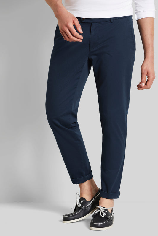 Bugatti Chinos Made From Stretch Cotton - Navy