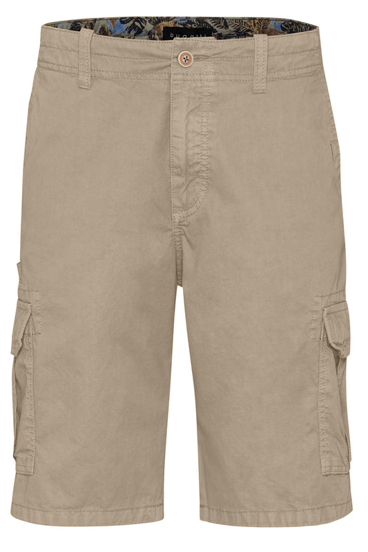 Bugatti Bermuda Short With Patch Pockets - cognac