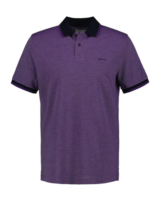 Gant 4-Color Oxford Piqué Polo Shirt - Lilac