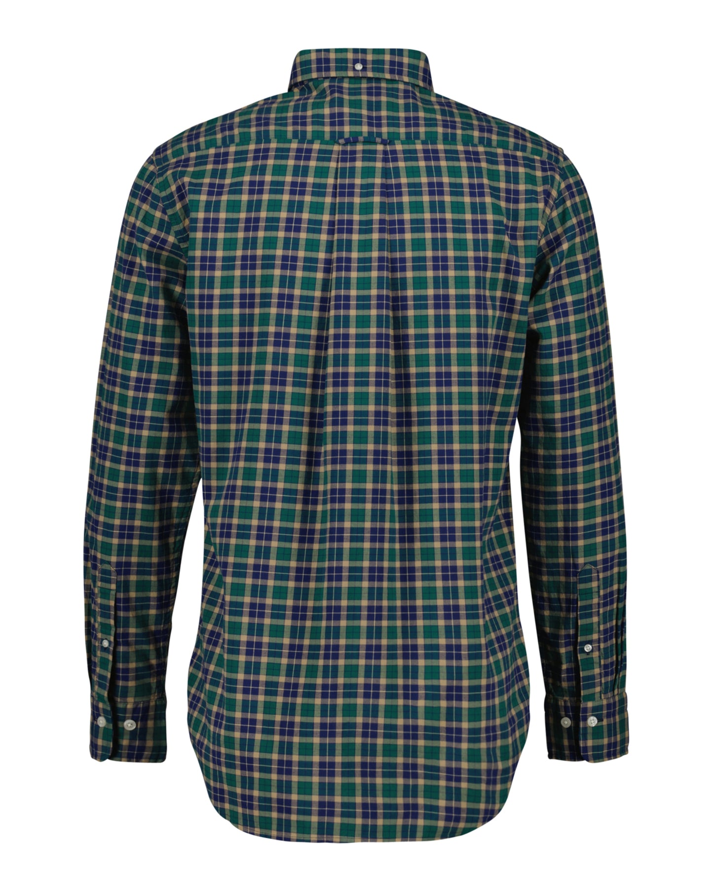 Gant Regular Fit Checked Light Twill Shirt - Deep Forest Green