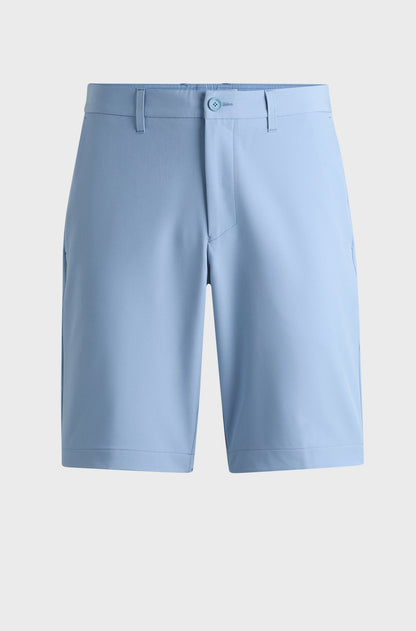 Hugo Boss Slim-fit shorts in easy-iron four-way stretch fabric - Open Blue