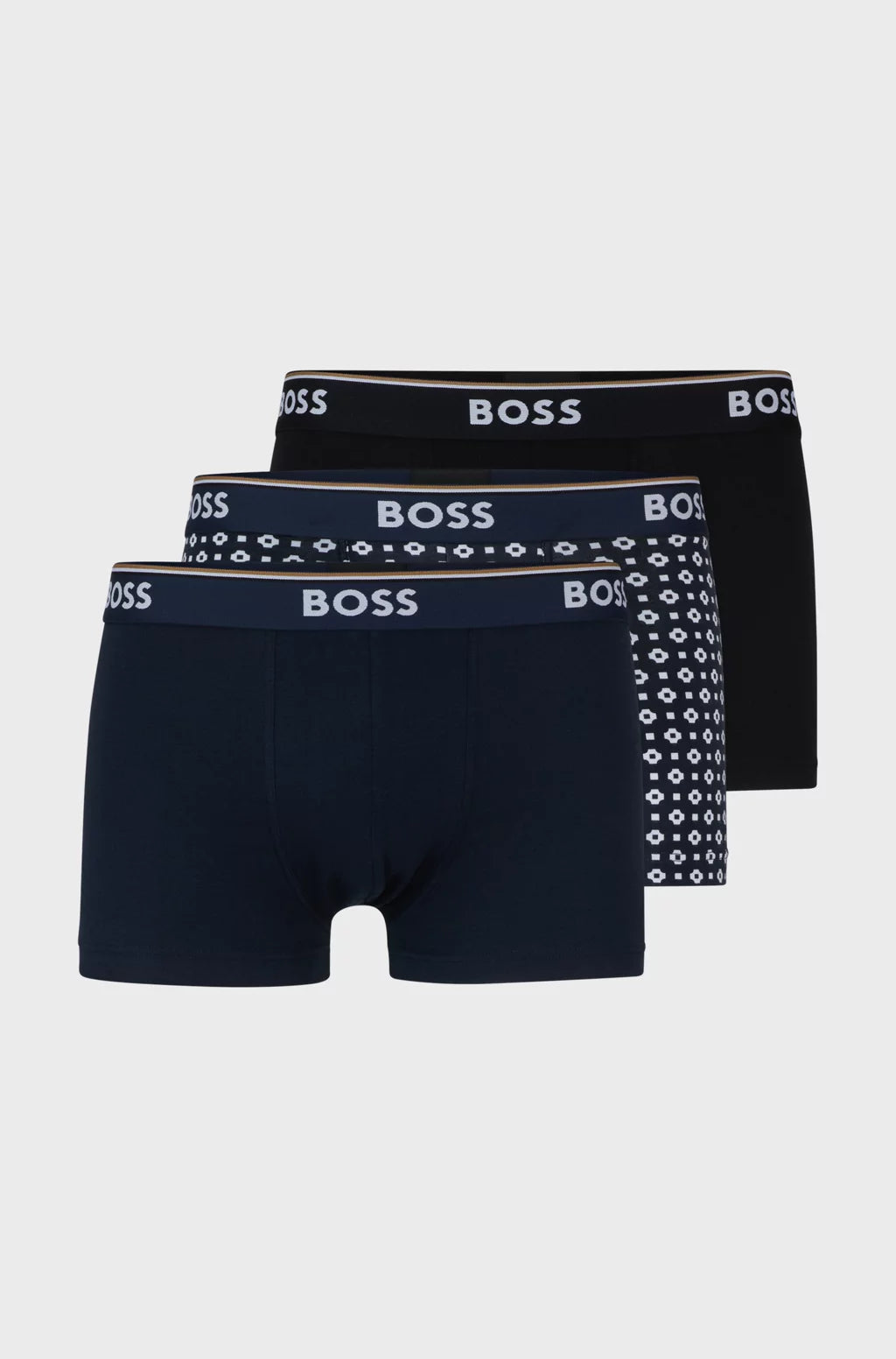 Hugo Boss Three-pack Of Stretch-cotton Trunks With Logo Waistbands  - Miscellaneos