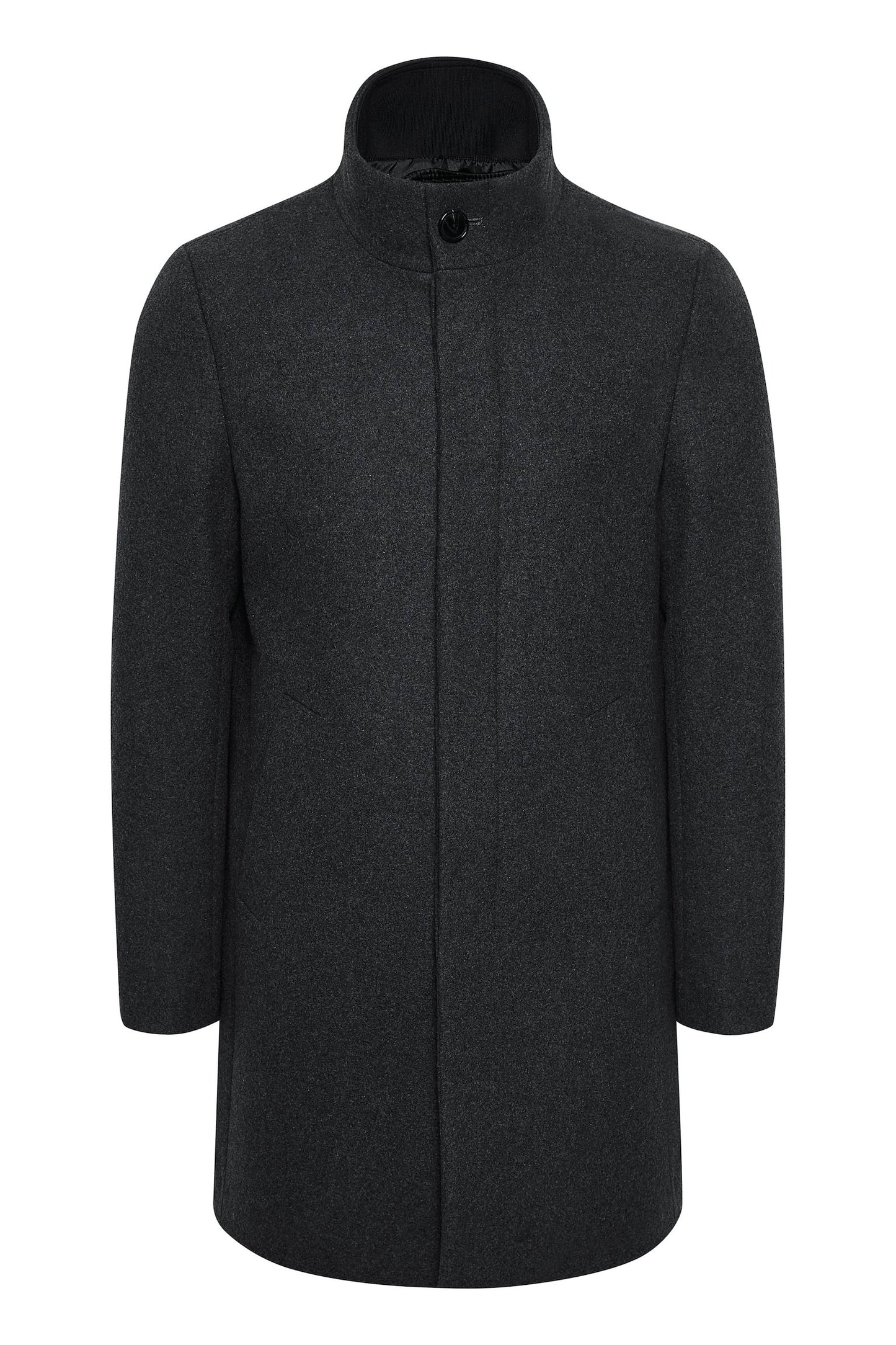 Matinique Harvey Wool Coat - Medium Grey Melange