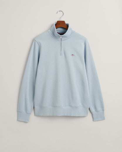 GANT Shield Half-Zip Sweatshirt - Dove Blue