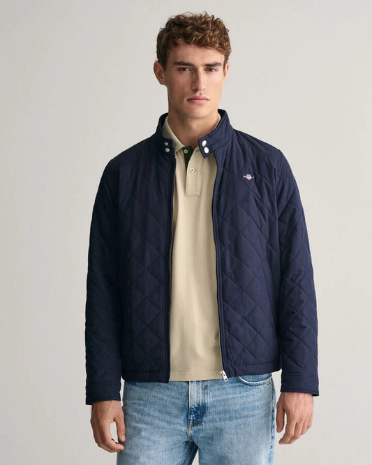 Gant Quilted Windcheater - Evening Blue