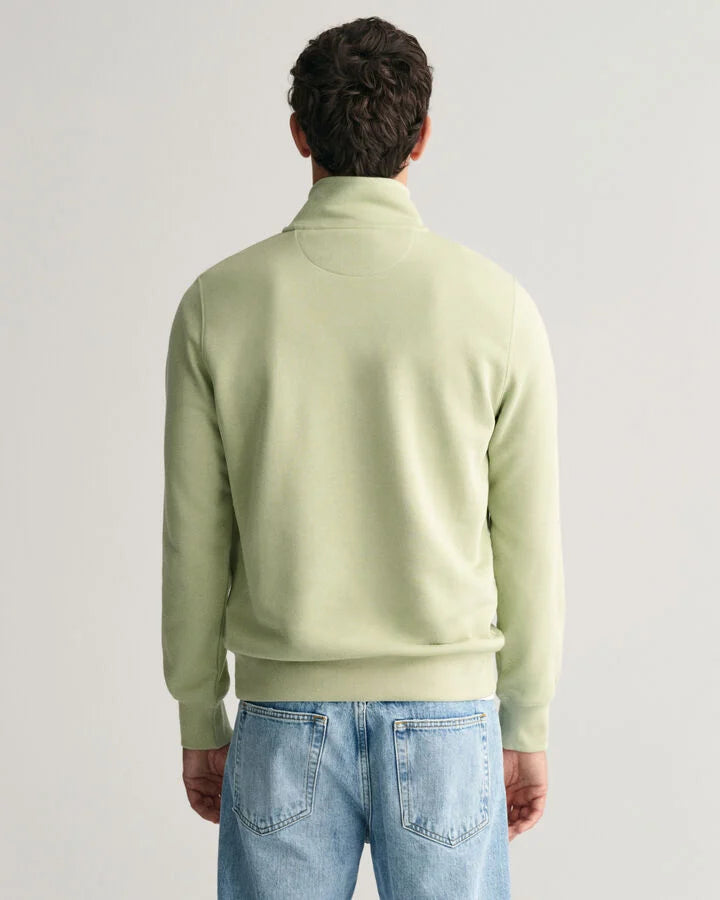 GANT Shield Half-Zip Sweatshirt - Milky Matcha