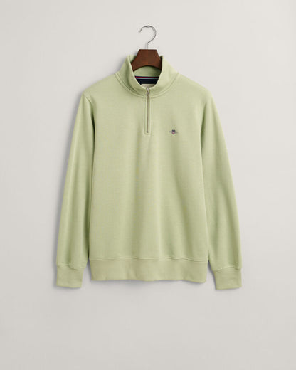 GANT Shield Half-Zip Sweatshirt - Milky Matcha