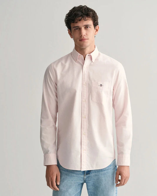 Gant Regular Fit Oxford Shirt - Light Pink