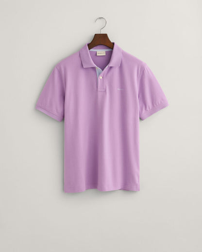 Gant Contrast Piqué Polo Shirt - Orchid Lilac