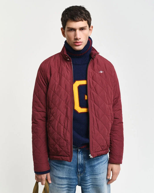 Gant Quilted Windcheater - Wine Red