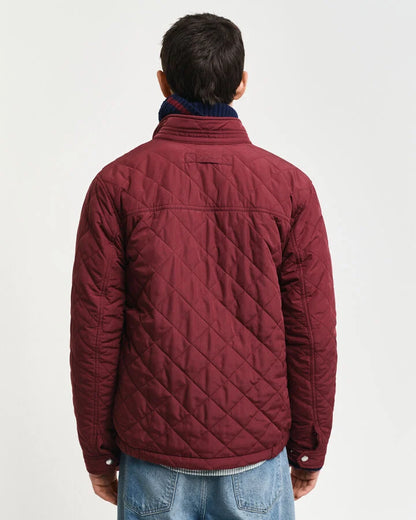 Gant Quilted Windcheater - Wine Red