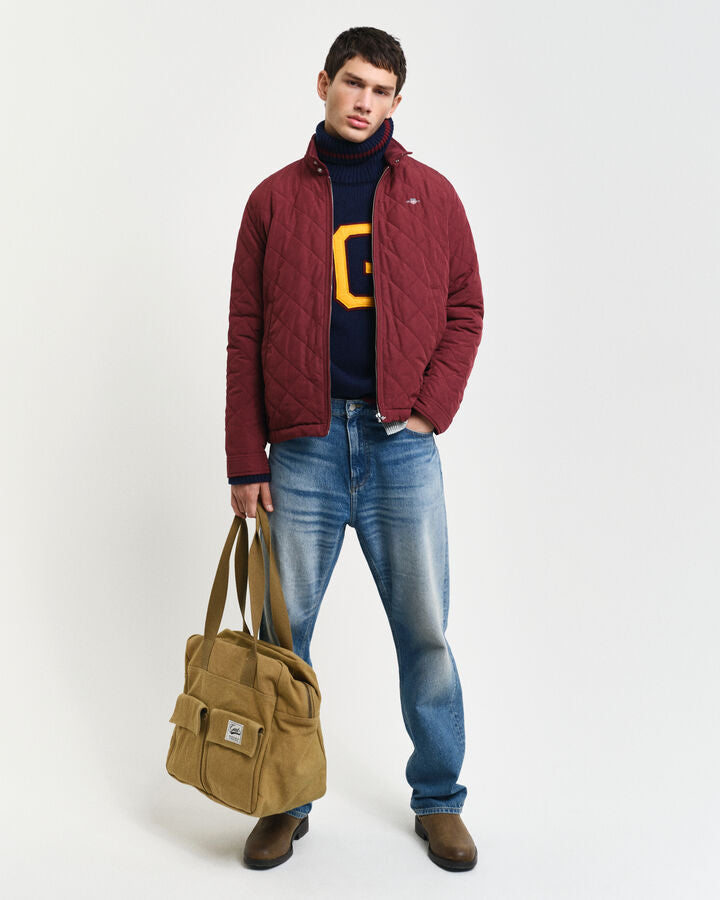 Gant Quilted Windcheater - Wine Red