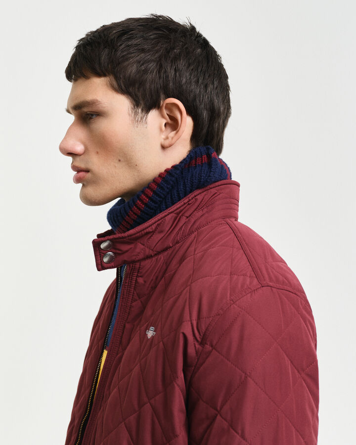 Gant Quilted Windcheater - Wine Red