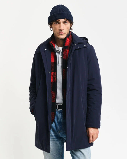 Gant Padded Car Coat - Evening Blue