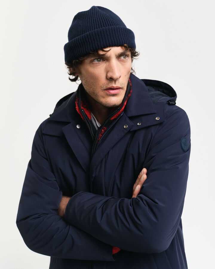 Gant Padded Car Coat - Evening Blue