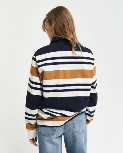 Gant Multi Striped Heavy Rugger - Cumin Beige