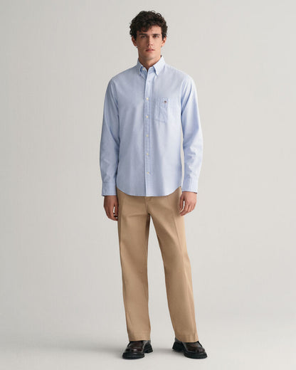 Gant Regular Fit Classic Oxford Shirt - Light Blue