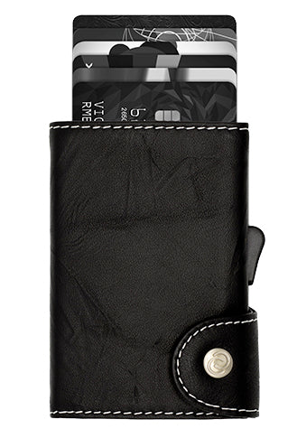 C-secure Wallet Blackwood - Black Nero Grey